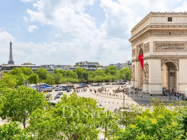 Vues exceptionnelles sur l'Arc de Triomphe et la Tour Eiffel pou 