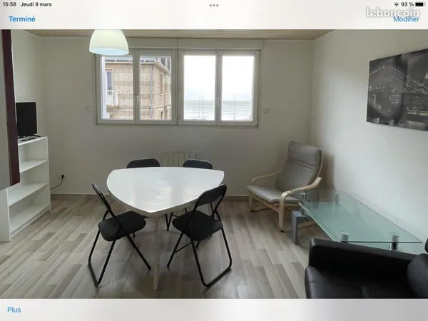 Appartement meublé vue mer 