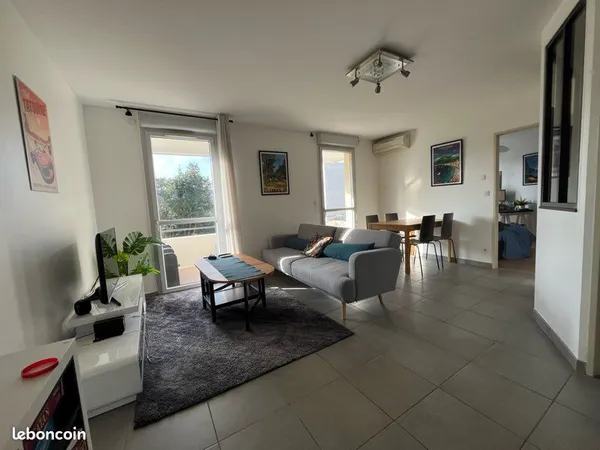 Appartement T2 meublé et climatisé de 47m2 - quartier Bourrassol/St-Cyprien 