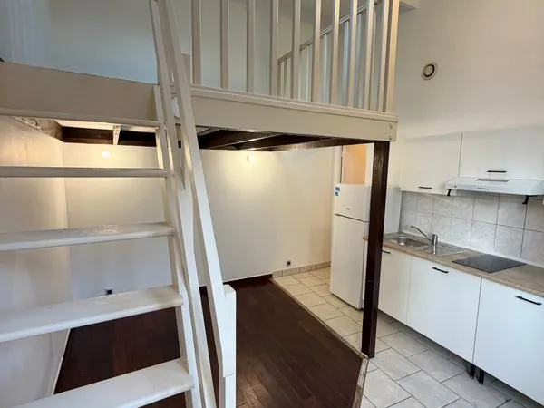 Grand studio avec mezzanine et terrasse a louer 