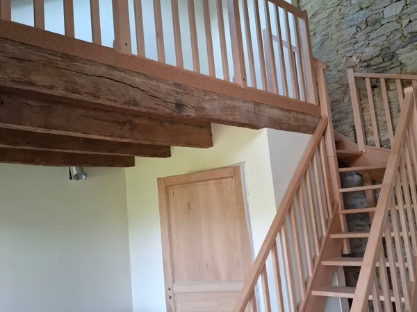 Studio avec mezzanine dans un cadre bucolique 