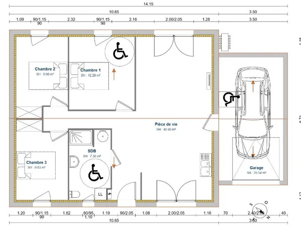 Maison 4 pièces 80 m² 