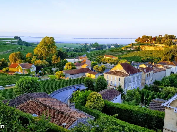 Maison de charme à Saint-Emilion (jardin et garage) dans secteur très recherché avec vue 