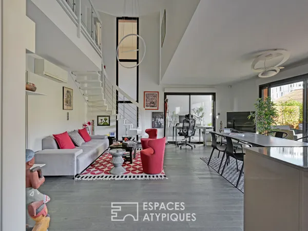Loft-duplex d'architecte avec terrasse végétalisée 