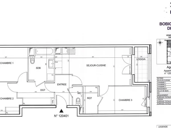 Appartement 4 pièces 76 m² 