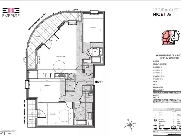 Appartement 4 pièces 90 m² 