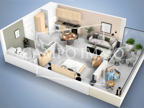 Appartements T2 en bord de mer avec terrasse - projet neuf 