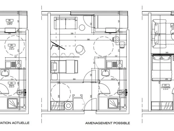 Appartement 36,85 m² + loggia - Résidence Senior 