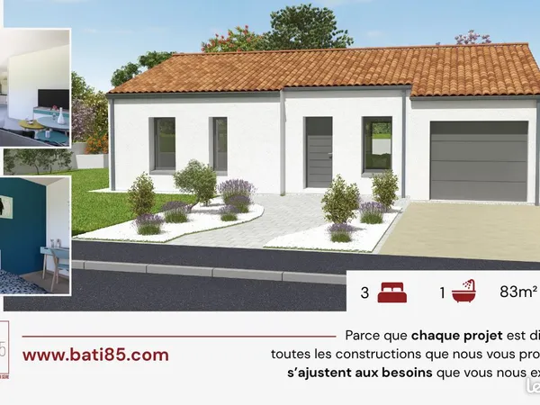 Maison 83 m² Rives D Autise 
