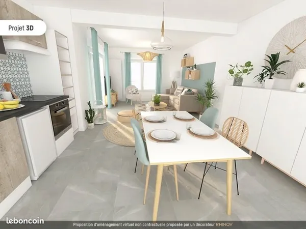Appartement 3 pièces 65 m² 