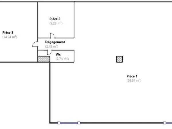 Appartement 3 pièces 95 m² 