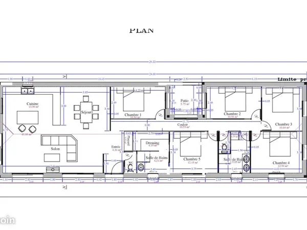 Maison 6 pièces 148 m² 