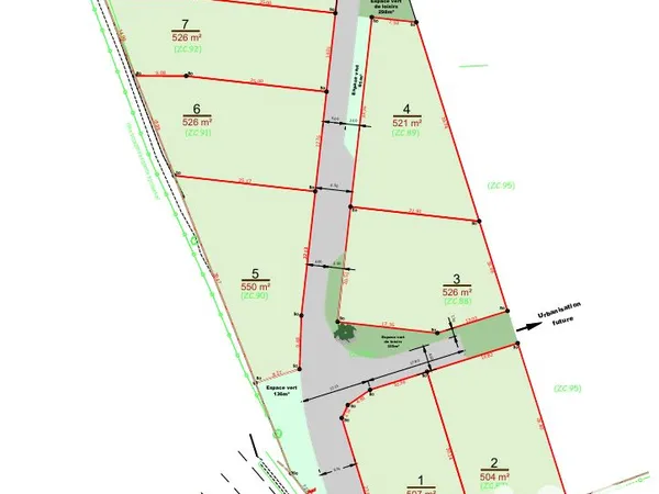 Terrain 4191 m² Courvaudon 