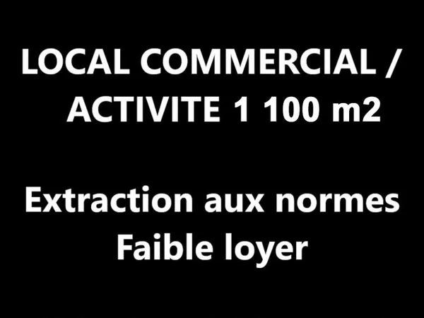 LYON 9 - Local commercial / d'activité indépendant de 1 100m2 avec extraction 