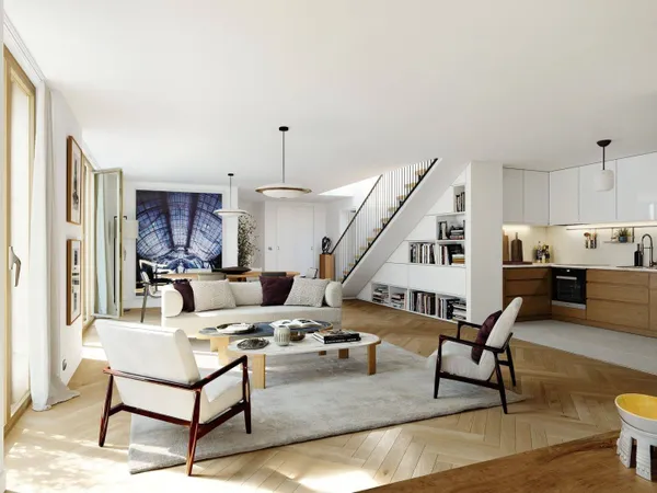 Duplex 5 pièces 128 m² 