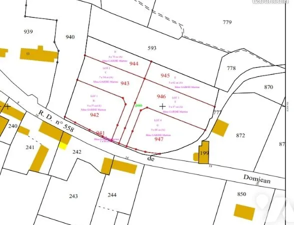Terrain 4501 m² ST AMAND 