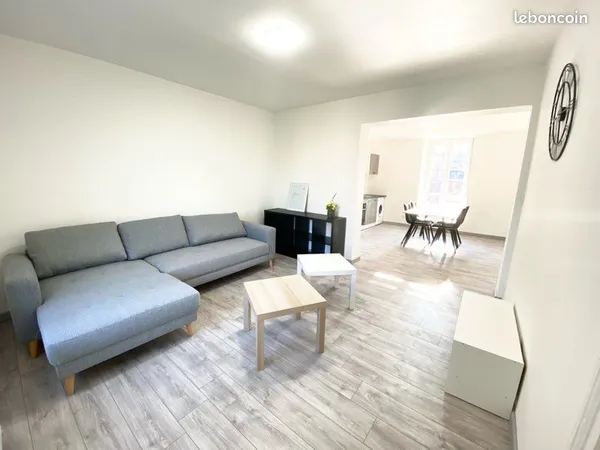 🌟 joli t2 50m2 neuf meublé équipé dans un immeuble calme de 3 appartements proche centre avec 