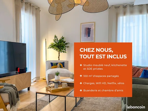 Studio 1 pièce 20 m² 