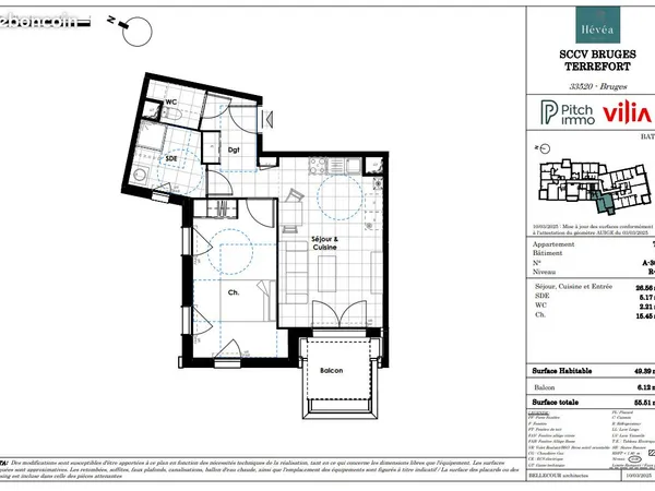 Appartement 2 pièces 49 m² 