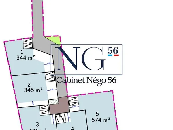 Terrain 344 m² SAINT BARTHELEMY 