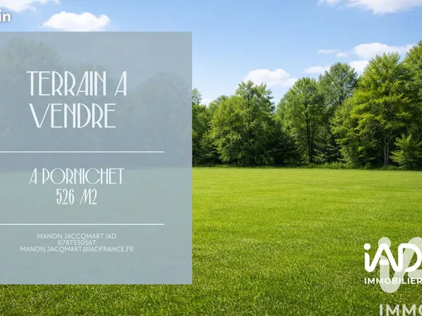 Terrain 526 m² Pornichet 
