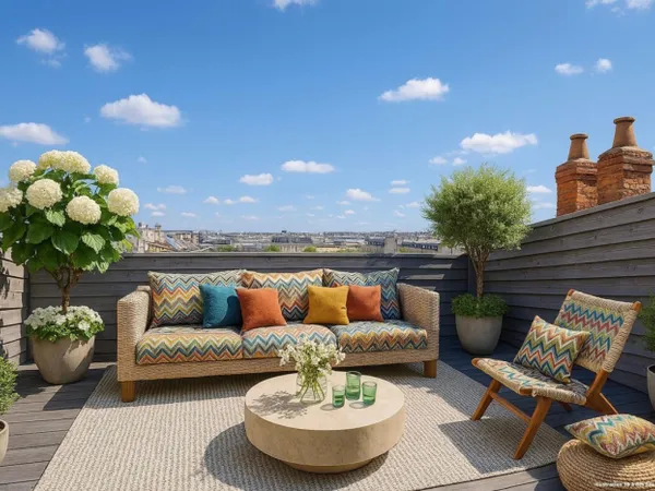 Bordeaux-Chartrons , terrasse dégagée pour ce superbe duplex 