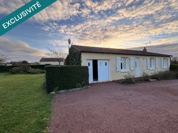 Maison de plain-pied 5 pièces 82 m² 