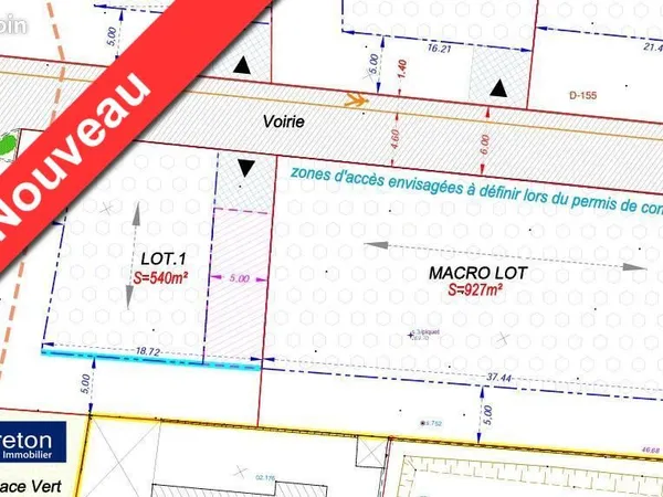 Terrain 927 m² L ALBENC 