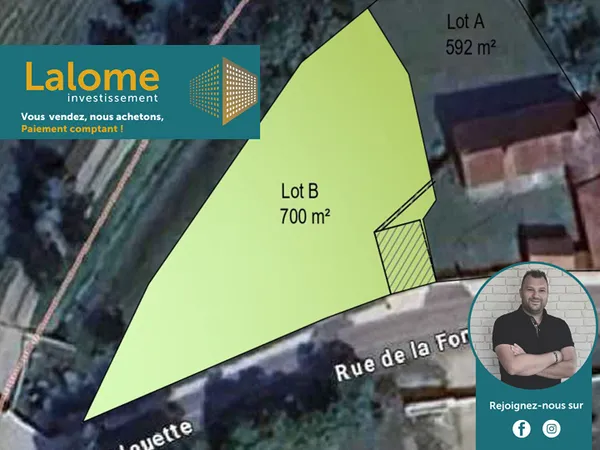 Terrain en individuel 700 m² 