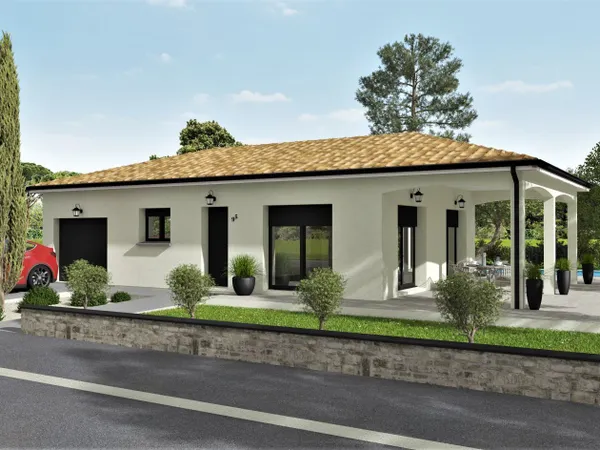 Projet de construction d'une maison 95 m² avec terrain à SAINT-HILAIRE (31) au prix de 245350€. 