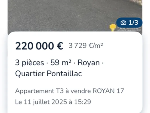 Cette appartement offre 58m2 séjour spacieux 1 pièce vie 24m 