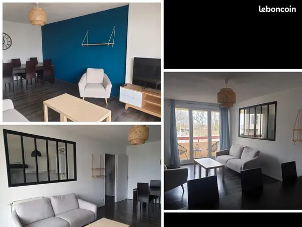 Appartement 3 pièces 65m² avec balcon 