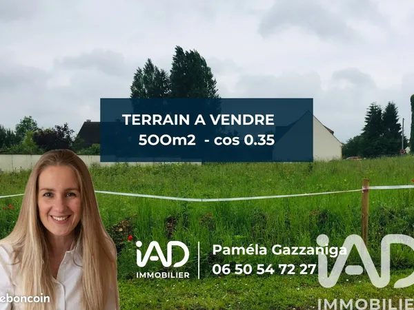 Terrain 500 m² Boissise-la-Bertrand 