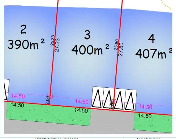 Terrain 402 m² BANNALEC 