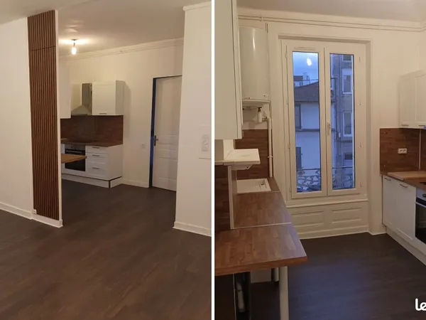 Appartement rénové de 64 m² - 2 grandes chambres - Saint-Étienne (Bellevue/La Rivière) 