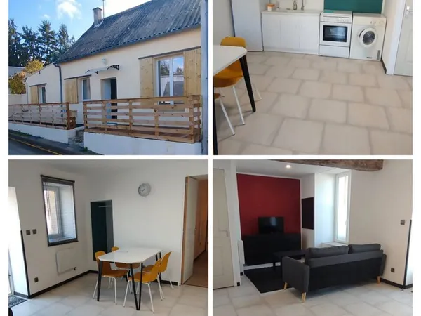 Maison Salon, salle à manger, chambre, 45m2 