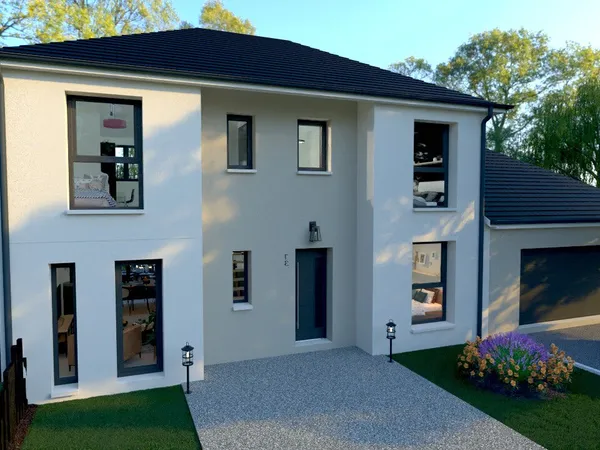 Maison neuve en fin de construction 