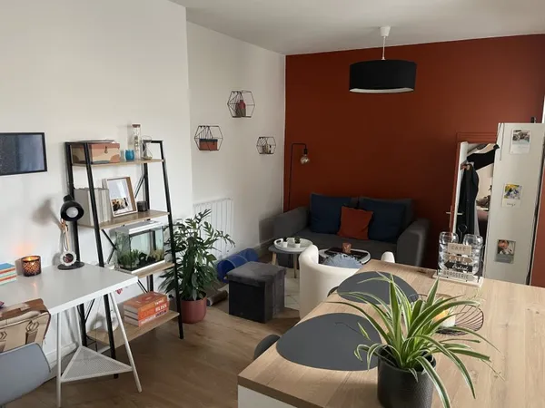 Appartement actuellement loué de 35m2 au sol rénové en 2024