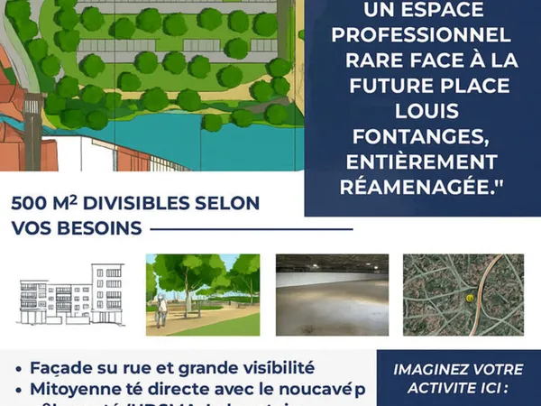 Immobilier professionnel Location Villefranche-de-Rouergue  532m² 2250€
