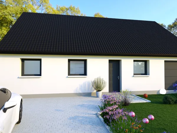 Terrain + maison 92 m² 