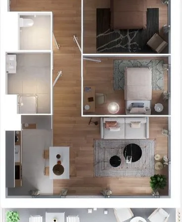T3 lumineux avec balcon et parking - Secteur Comédie / Rives de Vesle 