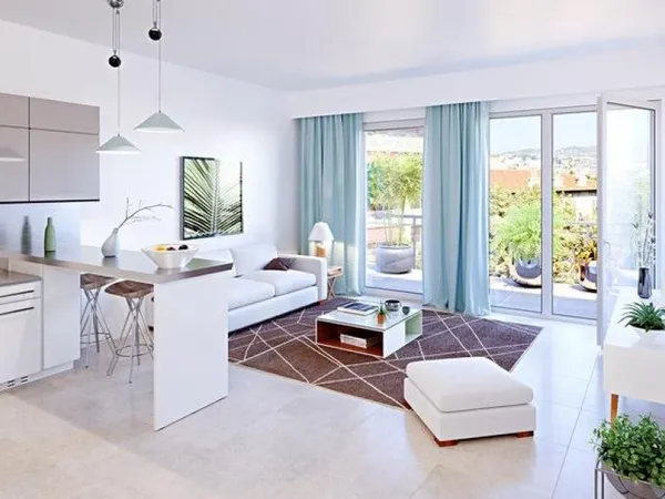 Appartement en frais réduits 2 pièces 46 m² 