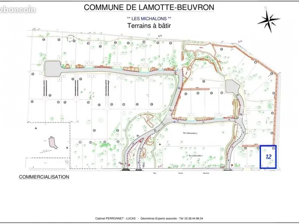 Terrain 563 m² Lamotte Beuvron 