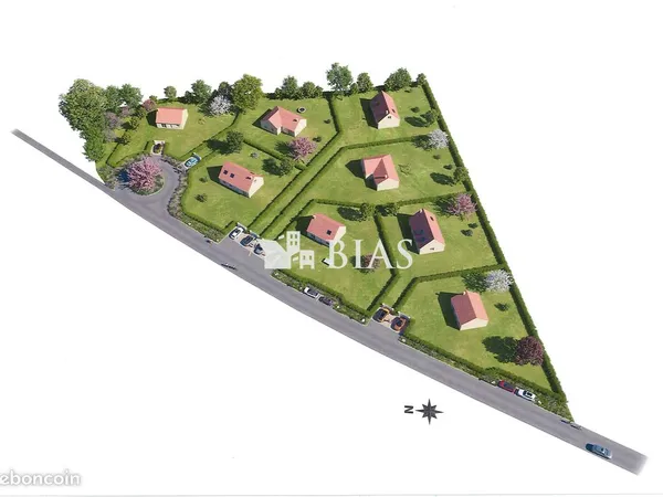Terrain 1060 m² Le Perrey 