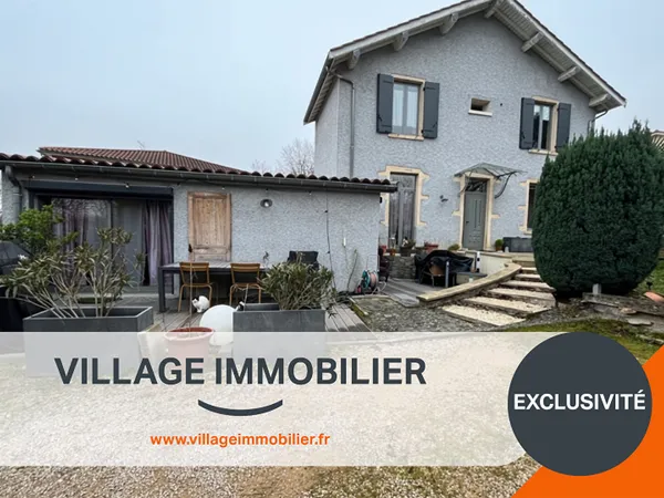 SAINT-PRIEST MANISSIEUX ?Maison familiale avec piscine sur 502 m² de terrain 
