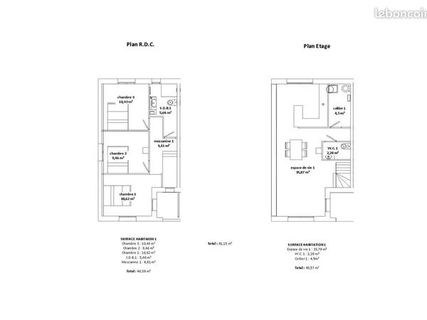 Une Maison à usage d'habitation destinée pour la location 