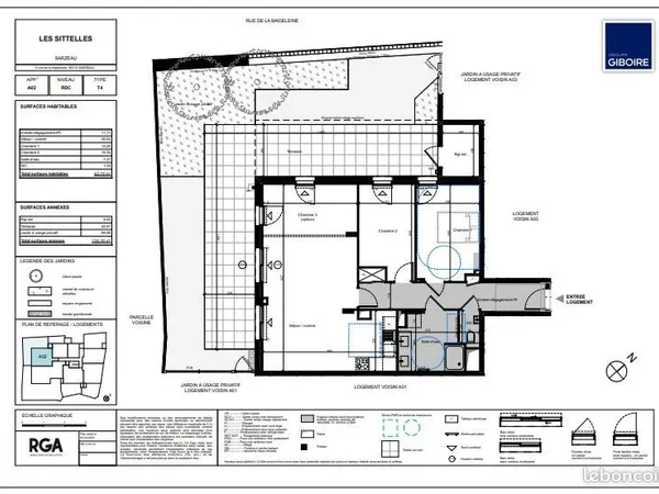 Appartement 4 pièces 48 m² 
