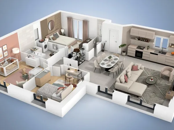 Terrain + maison 88 m² 