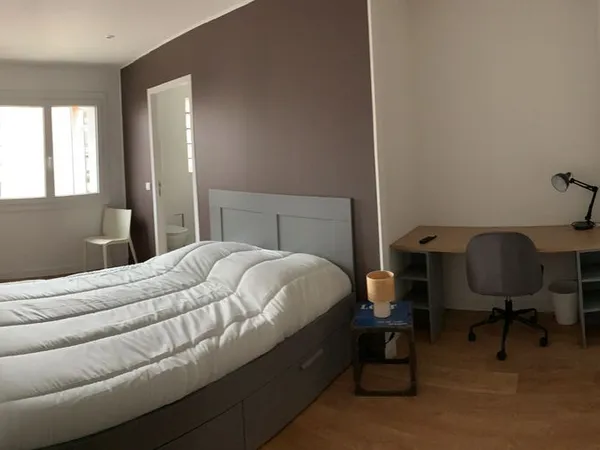 Minimes,Chambre avec sdb privée dans maison en coloc avec Clim,garage et jardin 