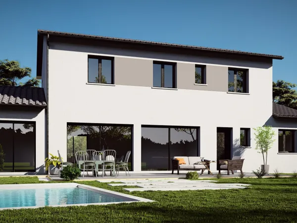 Maison à étage de 125 m² + garage de 20 m² à Cessieu (38110) au prix de 331250 € 